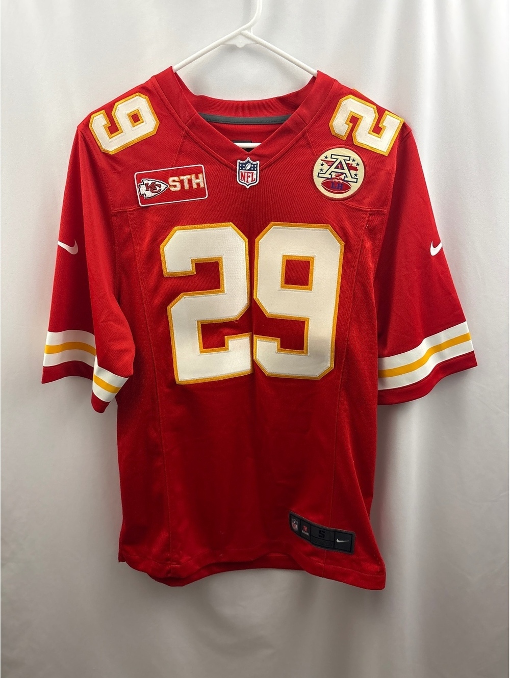 Nike Kansas City Chiefs NFL Eric Berry #29 Red Football Jersey Size S READ